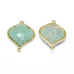 Соединители звеньев натурального амазонита G-L514-018G