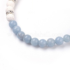 Браслеты из натурального ангелита&nbsp;BJEW-JB03739-05