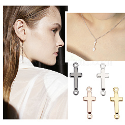 40 шт. 4-х цветные латунные соединительные звенья&nbsp;KK-PH0003-75