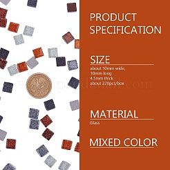 Кабошоны из стекла&nbsp;GLAA-WH0015-44C