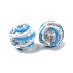 Бусины ручной работы из эмали с золотым песком&nbsp;LAMP-B035-03A