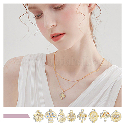 48 шт. 8 стиля подвески из сплава для стойки с покрытием FIND-DC0002-78