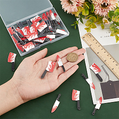 50 шт. 2 стиля пластиковых подвесок на тему Хэллоуина&nbsp;KY-AR0001-20