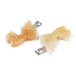 Натуральный топаз нефрита подвески&nbsp;G-T144-11C