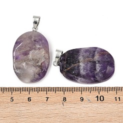 Подвески из натурального аметиста &nbsp;G-C256-01E