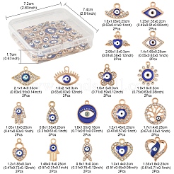 36шт 18 стиля сплава эмалевые подвески&nbsp;ENAM-FS0002-87