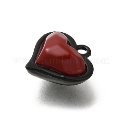 Подвески из сплава с двойным экраном красного и черного цвета FIND-Z067-01B-08