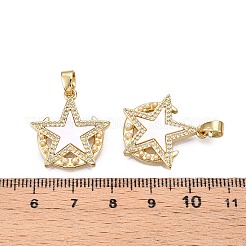 Латунные микропаве прозрачные подвески с фианитом KK-N254-185G