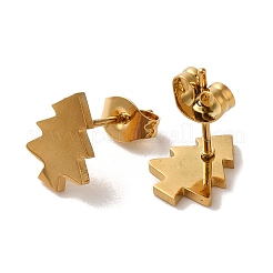 Серьги-гвоздики из нержавеющей стали 304 с вакуумным покрытием PVD EJEW-Z040-47G