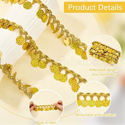 Полиэфирные ленты с плоской круглой кисточкой&nbsp;OCOR-WH20012-53C