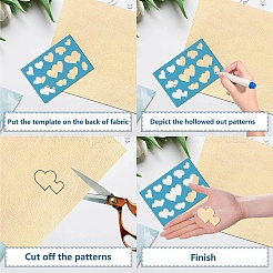 Акриловая серьга ручной работы шаблон DIY-WH0359-079