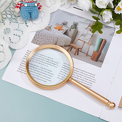 1 шт. алюминиевое увеличительное стекло AJEW-BC0009-13G