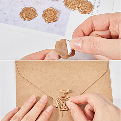 100 шт. 5 стиля алфавита клейкие восковые наклейки-печати DIY-CP0010-18