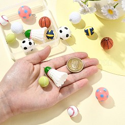 16 шт. 8 подвески из непрозрачной спортивной смолы&nbsp;FIND-CJ0005-35