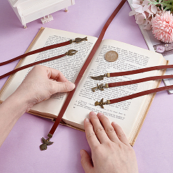 6 шт. закладка из коровьей кожи AJEW-HY00015