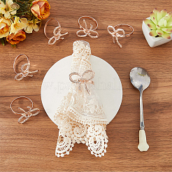 Бант железные кольца для салфеток&nbsp;DIY-WH20007-680RG