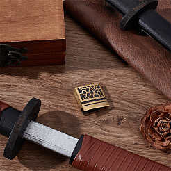 Латунный зажим для воротника хабаки для клинка японского меча&nbsp;AJEW-WH0606-93B