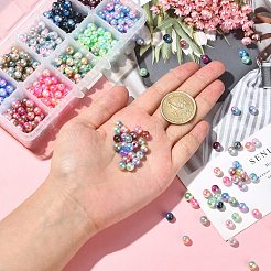 Радуга abs пластиковые жемчужные бусы&nbsp;OACR-CJ0001-02