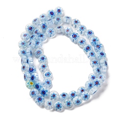 Ручной работы millefiori стеклянные бусины нитки&nbsp;LAMP-G164-11M