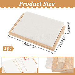 Деревянные подносы дисплея организатора ожерелья наклонной задней части NDIS-WH0006-17