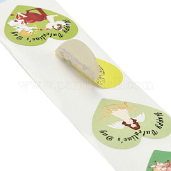 Тематика дня святого валентина бумажные наклейки с изображением сердца STIC-Q015-03D