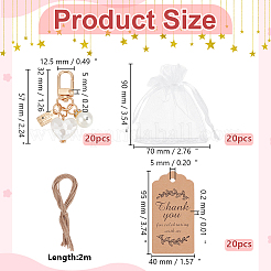 Подвесные украшения из акрилового сплава и жемчуга&nbsp;HJEW-WR0001-20