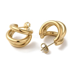 Серьги-гвоздики из нержавеющей стали 304&nbsp;X-EJEW-Z026-16G