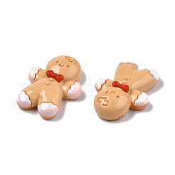 Кабошоны из непрозрачной смолы с рождественской тематикой&nbsp;CRES-N021-117