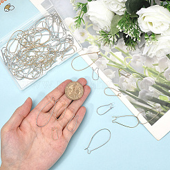 80 шт. 8 стиля латунных сережек-колец&nbsp;FIND-BBC0004-67