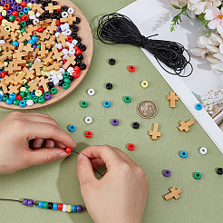 350шт непрозрачные пластиковые бусины&nbsp;KY-PH0002-34