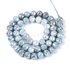 Антикоррозийные гальванические стеклянные бусины&nbsp;GLAA-N010-8mm-12