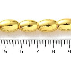 Гальванические нити из синтетических немагнитных гематитовых бусин&nbsp;G-Q1009-E01-8x12mm