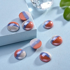 Непрозрачные стеклянные кабошоны GGLA-S038-12F-10mm