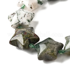 Натурального дерева агат бисер нитей G-U023-C01-08