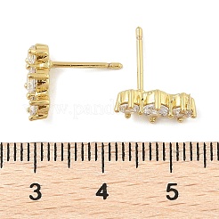 Серьги-гвоздики из циркония&nbsp;LS-EJEW-R016-26G-14
