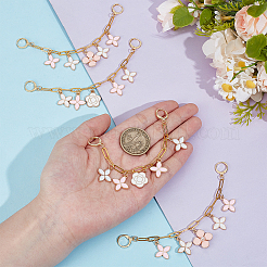 4 шт. 2 стиля латунные цепочки-скрепки цепи для ремней для ботинок HJEW-OC00223