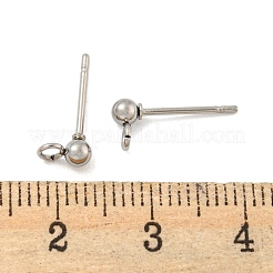 Фурнитура для сережек-гвоздиков из нержавеющей стали марки 304 STAS-O004-10A-P