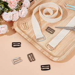 16 шт. 4-х цветные пряжки из цинкового сплава для нижнего белья FIND-OC0003-08B