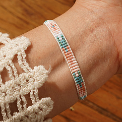 Плетеные браслеты из стеклянных бусин для женщин&nbsp;BK4423