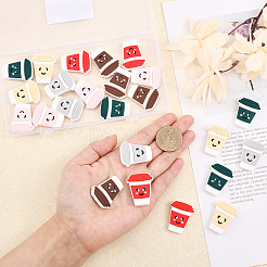 24 шт. 6 цвета пищевые экологически чистые силиконовые бусины SIL-CA0001-73