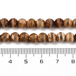 Натуральный тибетский стиль dzi бисер пряди&nbsp;G-P229-A-07J-6mm