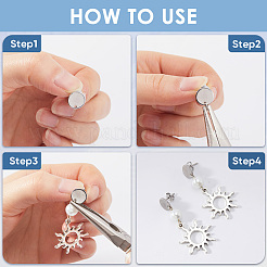 60 шт. 3 шт. фурнитура для сережек-гвоздиков из нержавеющей стали 304 STAS-SP0001-57