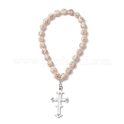 Крест сплав эмаль с подвесками из стразов украшение&nbsp;HJEW-JM02998