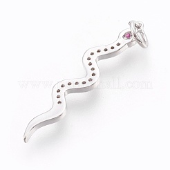 Латунные микро проложить кубического циркония подвески&nbsp;X-ZIRC-O026-22P-NR