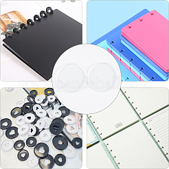 24 шт. пластиковые свободные листы на кольце DIY-CP0010-97B