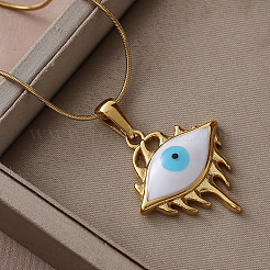 Винтажные готические белые подвески от сглаза из нержавеющей стали 304&nbsp;NA1572