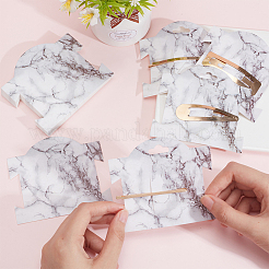 Прямоугольные скрепки для волос&nbsp;CDIS-WH0027-04A-01