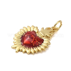 Подвески из латуни с эмалью в стойку&nbsp;KK-S372-01G-01