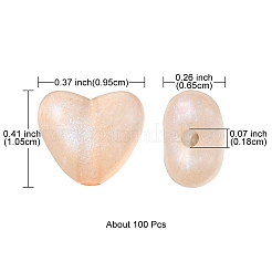 Радужное переливчатое покрытие акриловыми бусинами&nbsp;MACR-YW0002-21