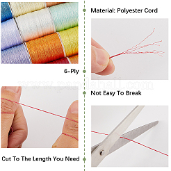 12 рулон полиэфирной швейной нитки 12 цветов. OCOR-CY0002-02B